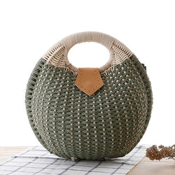 SUNSHINE CIRCLE STRAW TOTE