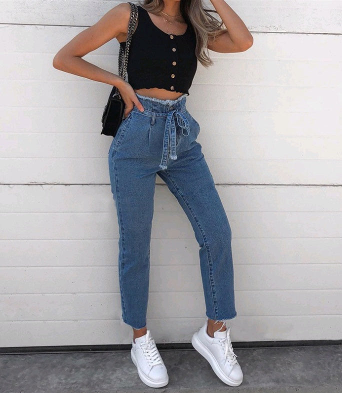 THE CHIC CINCH WAIST JEANS