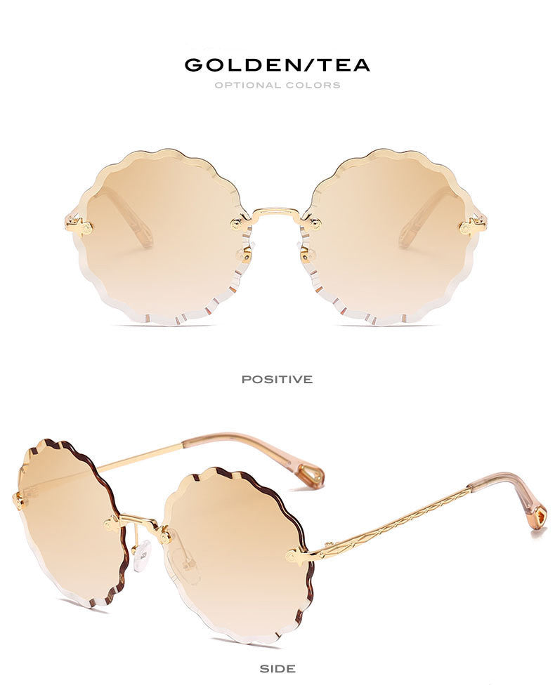 THE GLAMOUR SCALLOP-EDGE SUNGLASSES