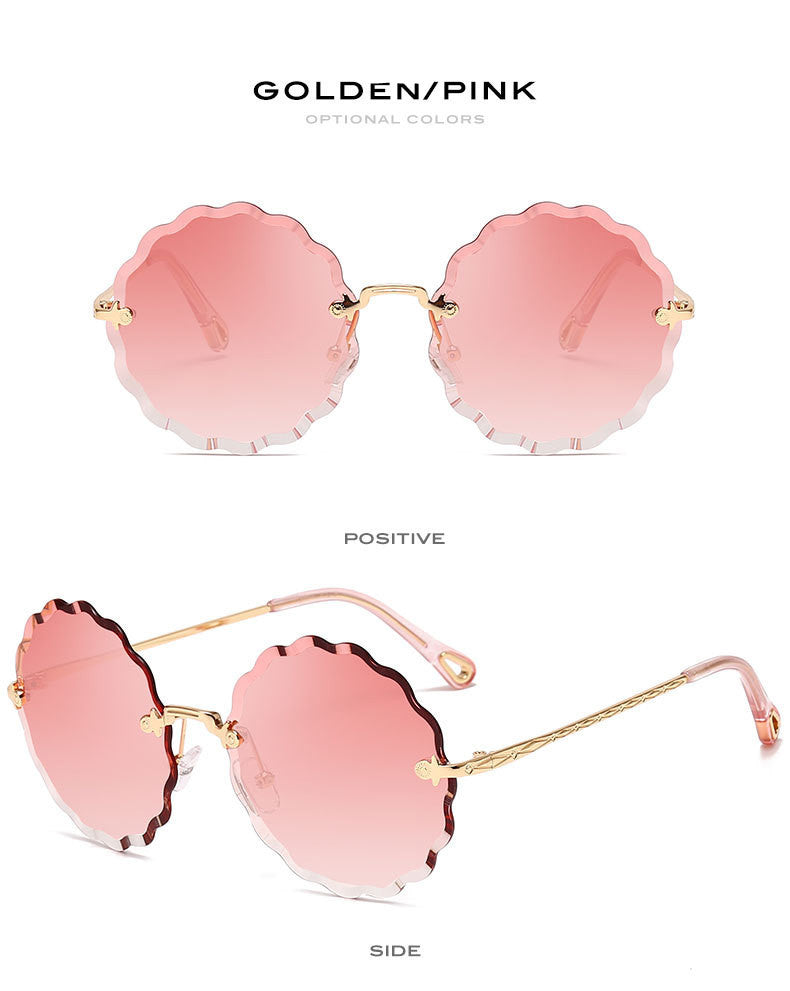 THE GLAMOUR SCALLOP-EDGE SUNGLASSES