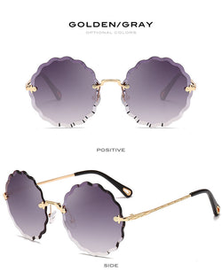 THE GLAMOUR SCALLOP-EDGE SUNGLASSES