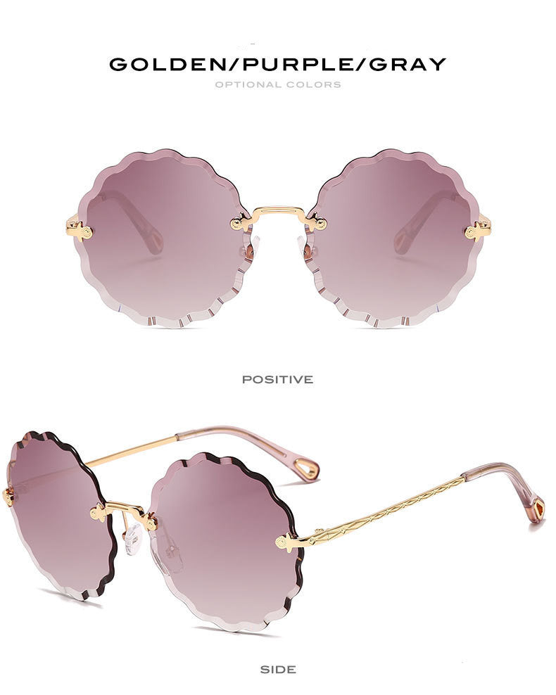 THE GLAMOUR SCALLOP-EDGE SUNGLASSES