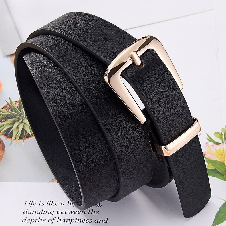 THE SLEEK GOLD BUCKLE BELT