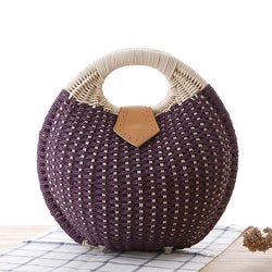 SUNSHINE CIRCLE STRAW TOTE