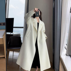 THE ELEGANT IVORY LONG COAT