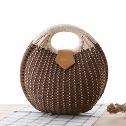 SUNSHINE CIRCLE STRAW TOTE